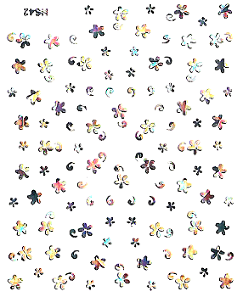 Spiegel Sticker "Flower Ornaments"