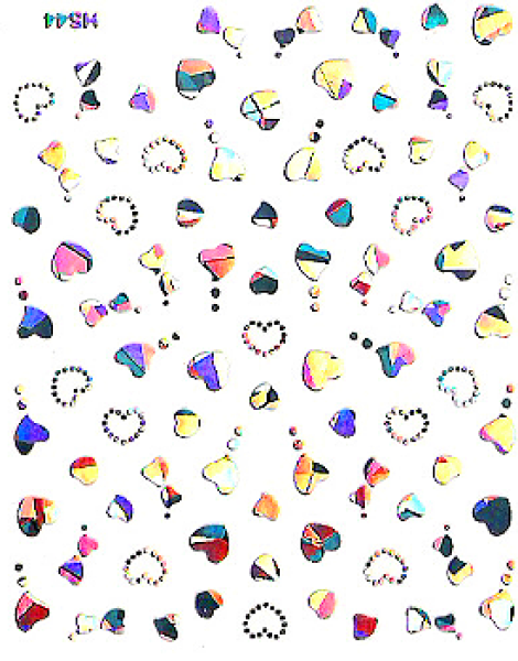 Spiegel Sticker "Hearts"