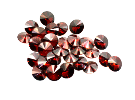 Swarovski Rivoli 8 mm -crystal red magma- 3 Stk