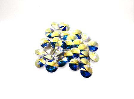 Swarovski Rivoli 8 mm -crystal AB- 3 Stk