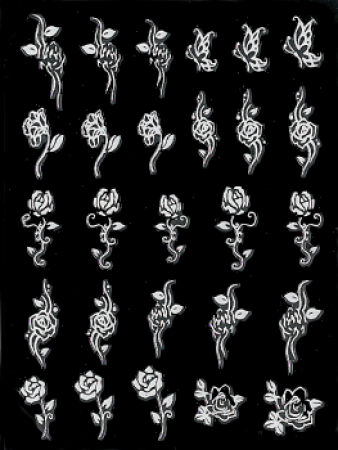 White "Flowers & Roses"