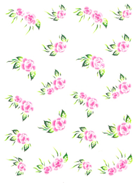 One Stroke Sticker "Rose"