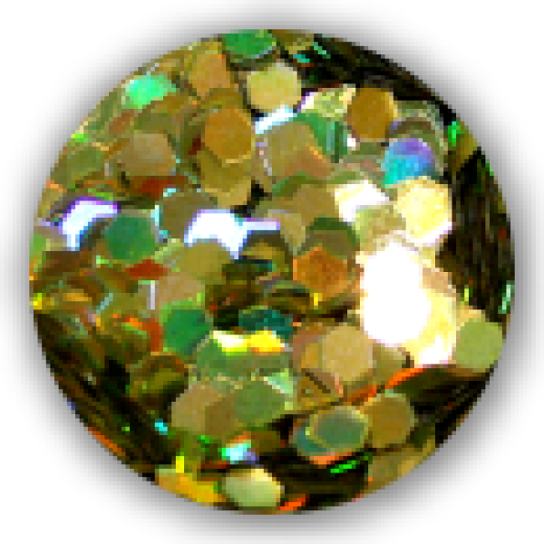 Dazzling Paillets 3mm -gold hologramm-