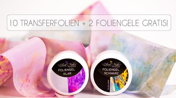 TOP SET - 10 Transferfolien + 2 Foliengele GRATIS