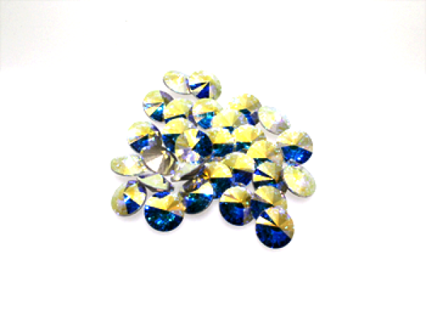 Swarovski Rivoli 8 mm -crystal AB- 3 Stk