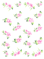 One Stroke Sticker "Rose"