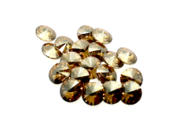 Swarovski Rivoli 8 mm -golden shadow- 3 Stk